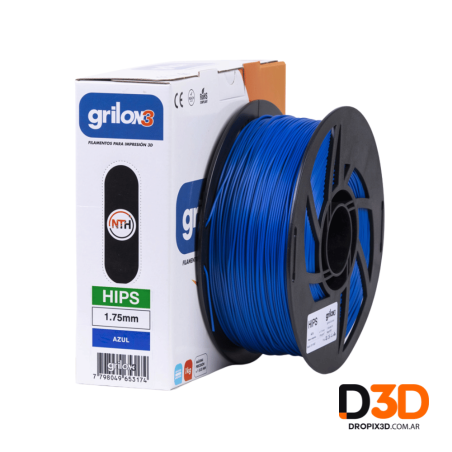 Filamento HIPS Grilon3 1kg Argentina | Soporte Soluble | DroPix 3D