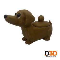 Azucarera / Yerbera Perro Salchicha